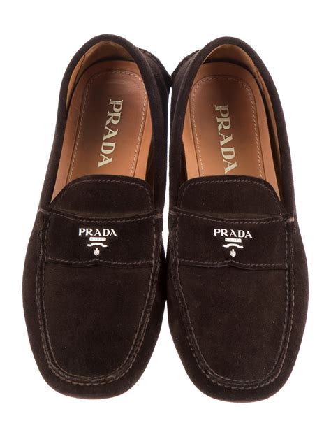 prada loafers men's|Prada suede loafers.